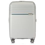 Troler Hedgren Stripe M EXP Argintiu 66x30x42cm 100% Policarbonat Makrolon