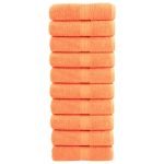 Prosoape mâini premium SOLUND 10 buc portocaliu 30x30 cm 600gsm GartenMobel Dekor