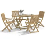 Set mobilier de grădină, 5 piese, lemn masiv de acacia GartenMobel Dekor