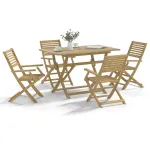 Set mobilier de grădină, 5 piese, lemn masiv de acacia GartenMobel Dekor