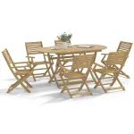 Set mobilier de grădină, 7 piese, lemn masiv de acacia GartenMobel Dekor
