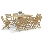 Set mobilier de grădină, 9 piese, lemn masiv de acacia GartenMobel Dekor