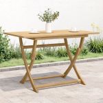 Masă de grădină pliabilă, 120x70x75 cm, lemn masiv de acacia GartenMobel Dekor