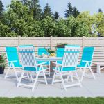 Perne scaun cu spătar înalt, 6 buc, turcoaz, țesătură Oxford GartenMobel Dekor