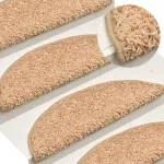 Covorașe pentru trepte scară, 15 buc., auriu, 56x17x3 cm GartenMobel Dekor