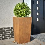 Jardinier de grădină 45x45x75 cm Oțel pentru intemperii GartenMobel Dekor