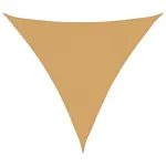 Pânză parasolar, nisipiu, triunghiular, 4x4x4 m, HDPE, 160 g/m² GartenMobel Dekor