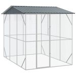 Cușcă pentru păsări  Anthracite 310x227x247 cm Oțel GartenMobel Dekor