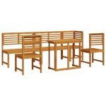 Set de dining pentru grădină din 6 piese din lemn solid de acacia de la  GartenMobel Dekor
