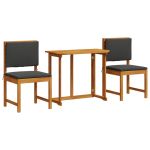Set de dining pentru grădină , 3 piese, din lemn masiv de acacia GartenMobel Dekor