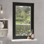 Plasă insecte magnetică pentru ferestre, antracit, 80x140 cm GartenMobel Dekor