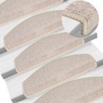 Covorașe de scară, 10 buc., gri taupe, 65x24x4 cm GartenMobel Dekor