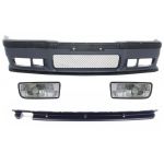 Pachet Exterior BMW Seria 3 E36 (1992-1997) cu Proiectoare Faruri Ceata Crom si Difuzor Bara Spate M3 Look Performance AutoTuning