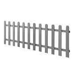 [neu.holz] Gard AAWP-99X2 WPC, 200 x 60 cm, lemn/plastic, gri HausGarden Leisure