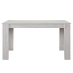 Masa bucatarie Nora 140x90x77cm MDF stejar alb [en.casa] HausGarden Leisure