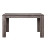 Masa bucatarie Nora 140x90x77cm MDF stejar maro inchis [en.casa] HausGarden Leisure