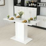 Masa living Galten 75x120x60cm alb [en.casa] HausGarden Leisure