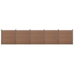 [neu.holz] Gard AAWP-9904, 183 x 879 cm, lemn/plastic, maro HausGarden Leisure
