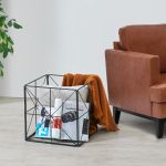 Suport ziare si reviste Temse metal negru [en.casa] HausGarden Leisure