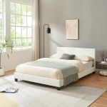 Pat tapitat Granada alb 140x200 cm Corium HausGarden Leisure