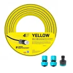 Furtun de gradina, 4 straturi, cu 2 cuple si adaptor, 3/4", 50 m, Cellfast Yellow GartenVIP DiyLine