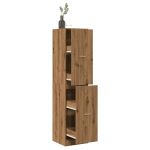 Dulap farmacie, stejar artizanal, 40x41x174,5cm, lemn prelucrat GartenMobel Dekor