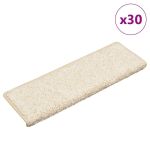 Covorașe scară 30 buc 65x21x4 cm alb GartenMobel Dekor