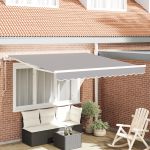 Marciza automată retractabilă  gri deschis 300x250 cm, Material de înlocuire pentru marciza  3x2.5 m cadru gri deschis GartenMobel Dekor