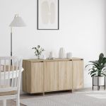 Bufet din stejar Stejar Sonoma Lemn prelucrat 135 x 41 x 75 cm GartenMobel Dekor