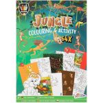 Carte de colorat cu activitati - Jungla PlayLearn Toys