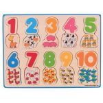 Puzzle - numere si culori PlayLearn Toys