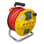 Prelungitor electric pe tambur, 3x2.5 mm², IP20, 40 m, 4 prize GartenVIP DiyLine