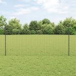 Euro Fence cu 22 U Posturi Gri 1.2x25 m Oțel GartenMobel Dekor