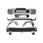 Pachet Exterior Mercedes G-Class W463 (1989-2017) G63 G65 Design cu Prelungiri Aripi Extensii si Prelungire Bara Fata DRL LED Performance AutoTuning
