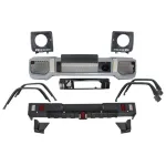 Pachet Exterior Mercedes G-Class W463 (1989-2018) G63 G65 Design cu Prelungiri Aripi Extensii si Carcasa faruri cu Lumini de zi dedicate LED DRL Performance AutoTuning