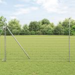 Euro Fence cu 7 Stâlpi 1.6x10 m Oțel Galvanizat GartenMobel Dekor