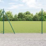 Împrejmuirea Euro cu 7 stâlpi flansați 1.4x10 m din oțel galvanizat GartenMobel Dekor