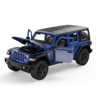 MASINUTA METALICA JEEP WRANGLER RUBICON 4XE ALBASTRU SCARA 1 LA 24 SuperHeroes ToysZone