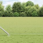 Gard din Fir Sudat cu 13 Posturi cu Vârf 0.4x50 m Oțel Galvanizat GartenMobel Dekor