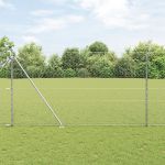 Set de Gard Set de 2 Oțel galvanizat 25 x 1,5 m Durabil GartenMobel Dekor