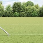 Gard Hexagonal  0.6x100 m Oțel Galvanizat, Stâlpi de Gard  cu Spike 13 buc Ø32 mm 80 cm Oțel Galvanizat GartenMobel Dekor
