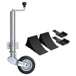 Roată de manevră remorcă, 60 mm, cu pene de roată GartenMobel Dekor