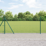 Stâlpi de gard cu plăci de bază 26 pcs Ø32mm 110cm Oțel galvanizat GartenMobel Dekor