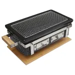 Grătar Hibachi dreptunghiular negru 39*22 cm Handy KitchenServ