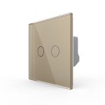 Intrerupator Dublu LIVOLO cu Touch din Sticla Securizata - Serie Noua SmartElectro IntelligentHouse