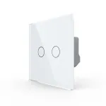 Intrerupator Dublu LIVOLO cu Touch din Sticla Securizata - Serie Noua SmartElectro IntelligentHouse
