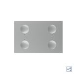 Modul intrerupator cvadruplu cap scara / cap cruce cu touch Livolo standard Italian, Serie noua SmartElectro IntelligentHouse
