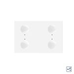 Modul intrerupator cvadruplu cap scara / cap cruce cu touch Livolo standard Italian, Serie noua SmartElectro IntelligentHouse