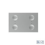 Modul intrerupator cvadruplu cap scara / cap cruce wireless cu touch Livolo standard Italian, Serie noua SmartElectro IntelligentHouse