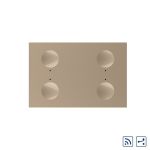 Modul intrerupator cvadruplu cap scara / cap cruce wireless cu touch Livolo standard Italian, Serie noua SmartElectro IntelligentHouse